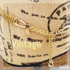 Vintage Goldtone chain link belt‎ M